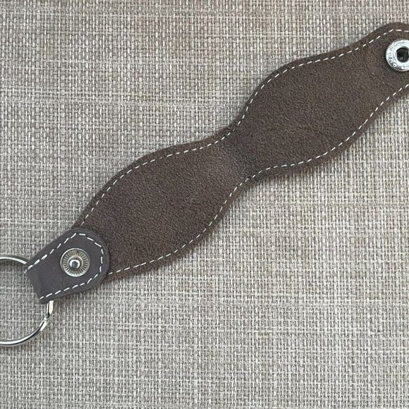 Key Chain Brown Genuine Leather Keys Holder Detachable to belt Keyrings - Picture 5 of 9